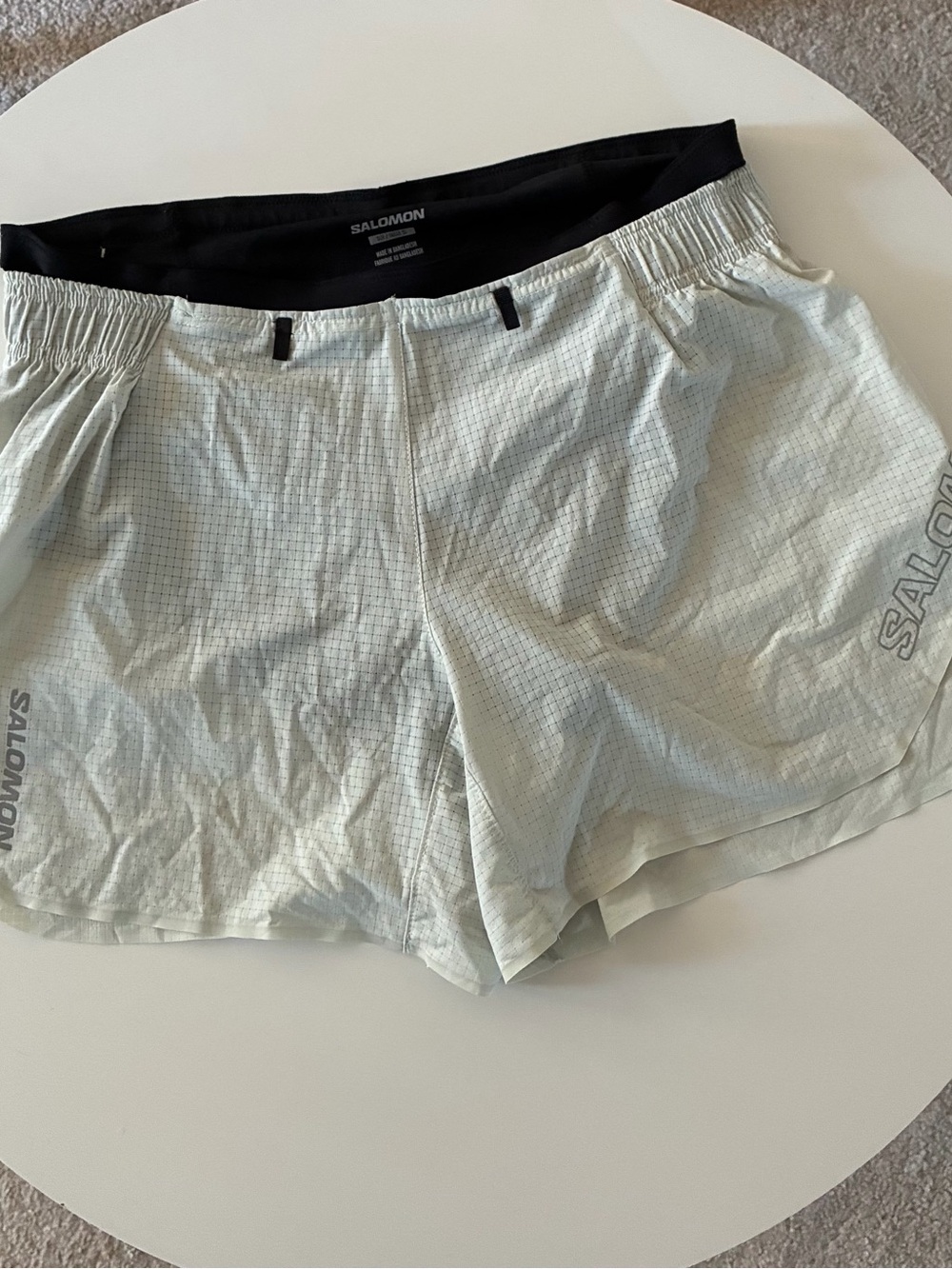 Salomon Women's Mint Green Athletic Running Shorts